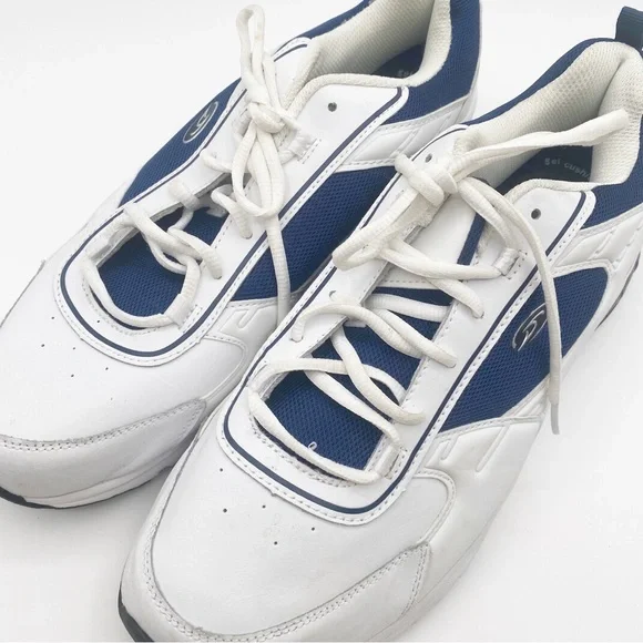Dr Scholls Men's White and Blue Athletic Sneakers Shoes Size 13.W - Picture 2 of 10